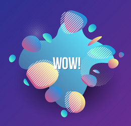 set of abstract modern graphic elements dynamic vector image