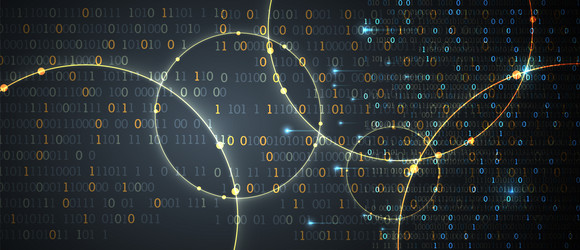 Big Data Technology Binary Code vector image