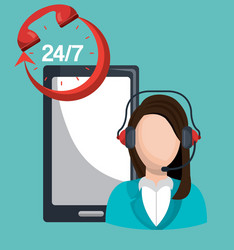 call center design vector image