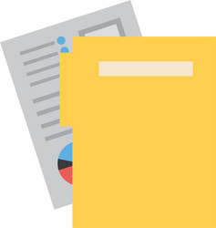 office folder file archive documents vector image