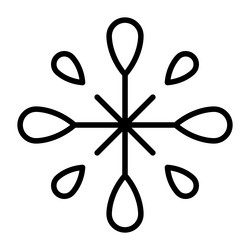 firework icon in thin line style graphic design vector image