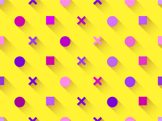 seamless pattern with geometric shapes square vector image