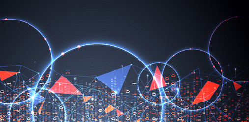 technology background big data concept binary vector image