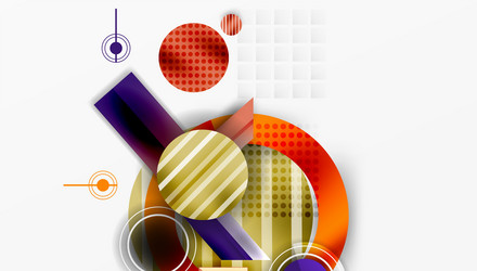 dynamic complex geometric abstract background vector image