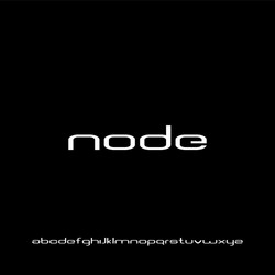 Node Font Display - Elegant Typography vector image