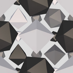 difficult geometric shape seamless pattern vector image