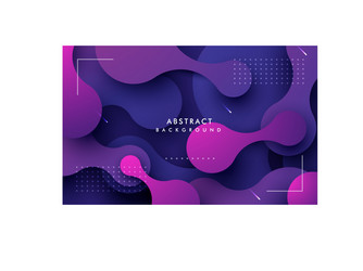 purple abstract background dynamic fluid shape vector image