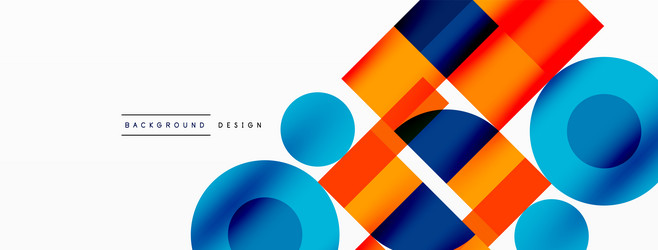 beautiful abstract background circles triangle vector image