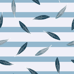 feathers seamless pattern background feather vector image