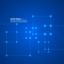 Abstract Connection Network vector image
