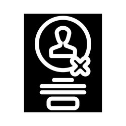 guerrilla testing ux ui design glyph icon vector image
