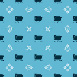 set folder and lock processor on seamless vector image
