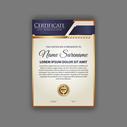 6 certificate Royalty Free Vector Image - VectorStock