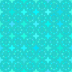 Abstract background seamless round turquoise vector