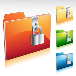 Secure Folder Icon vector image