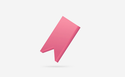 plain 3d slanted ribbon with spaced background vector image