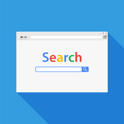 simple web browser window vector