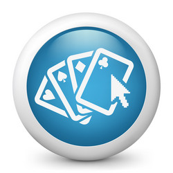 Poker website concept icon vector