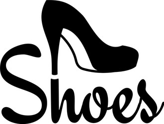 Elegant High Heel Shoe Logo Vector Image