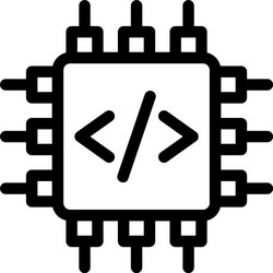embedded programming vector image