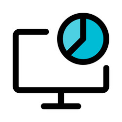 visual data represented as a circular graph vector image