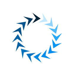 Circle loader wait load spinning preloader Vector Image