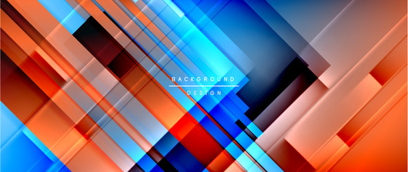 dynamic lines on fluid color gradient trendy vector image