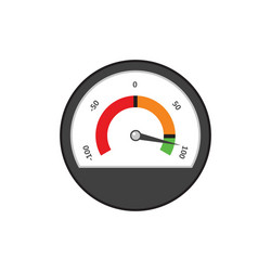 indicator showing a progress of performance level vector image