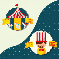 Salesman balloons booth carnival fun fair Vector Image