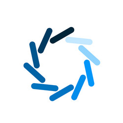 Circle loader wait load spinning preloader Vector Image