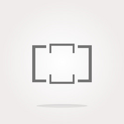 folder icon web button with map isolated vector image