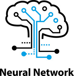 neural network concept connected cells with links vector image