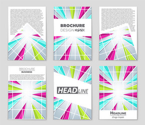 abstract layout background set for art vector image