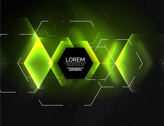 digital techno abstract background glowing vector image