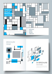 layout of two a4 format modern cover vector