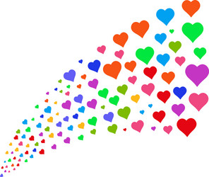 source stream of heart vector image