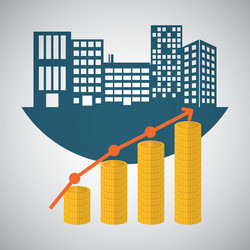 flat of profit design editable vector