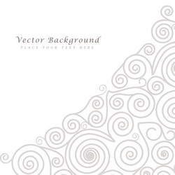 abstract background with curls vector image