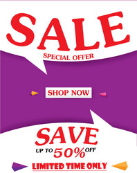 Sale banner and best offer design vector