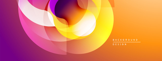abstract colorful shapes overlap creating dynamic vector image