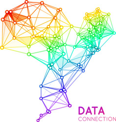 abstract network connection background vector image