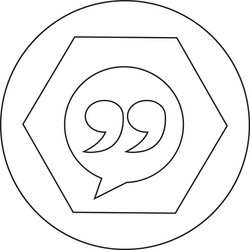 Comma icon Royalty Free Vector Image - VectorStock