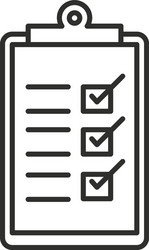 delivery clipboard check mark list logistic line vector image