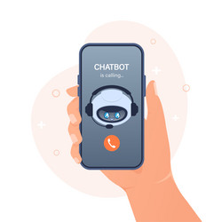 flat chat bot for web design isometric vector image