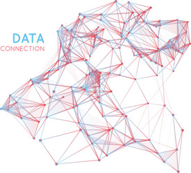 abstract network connection background vector image