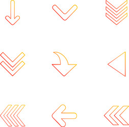 arrows directions pointer arrow user vector image
