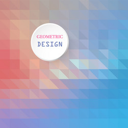 geometric triangular light background with place vector image