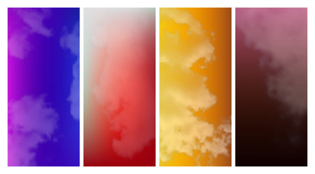 modern colorful gradient background with clouds vector image