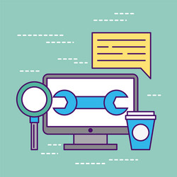 development computer codes vector image