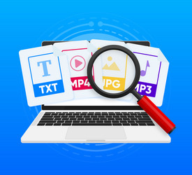 file searching concept manager and data vector image